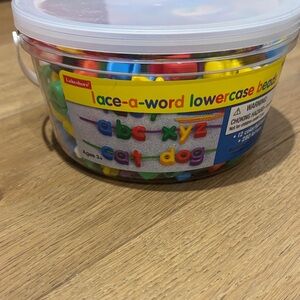 Lace-a-Word Lowercase Beads - Multicolor